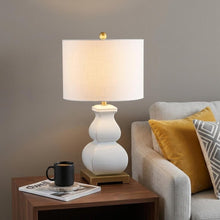 Load image into Gallery viewer, 26" Gold Novelty Table Lamp With Globe Shade