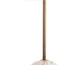 Load image into Gallery viewer, 29" White Globe Table Lamp With Globe Shade