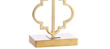 Load image into Gallery viewer, 32" Gold Geometric Table Lamp With Shade