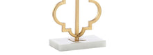 Load image into Gallery viewer, 32" White Geometric Table Lamp With Shade