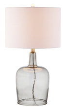 Load image into Gallery viewer, 26" Clear Urn Table Lamp With Drum Shade