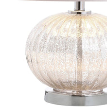 Load image into Gallery viewer, 21" Silver Novelty Table Lamp With Globe Shade