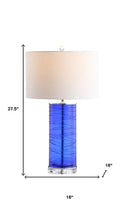 Load image into Gallery viewer, Set of Two 28" Clear Novelty Table Lamps With Globe Shades