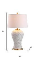 Load image into Gallery viewer, 29" Gold Novelty Table Lamp With Drum Shade