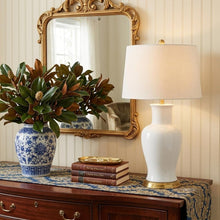 Load image into Gallery viewer, 29" Gold Urn Table Lamp With Drum Shade