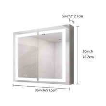 Load image into Gallery viewer, Medicine Cabinet With LED Vanity Mirror, Anti-Fog, Waterproof, Dimmable With Touch Switch