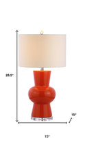Load image into Gallery viewer, 29" Clear Novelty Table Lamp With Drum Shade