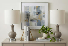 Load image into Gallery viewer, Set of Two 22" Silver Urn Bedside Lamps With Drum Shades