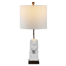 Load image into Gallery viewer, 28" Brown Novelty Table Lamp With Globe Shade