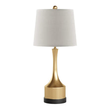 Load image into Gallery viewer, Set of Two 26" Black Table Lamps With Empire Shades