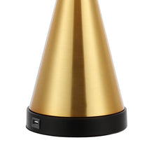 Load image into Gallery viewer, Set of Two 26" Black Novelty Table Lamps With Empire Shades