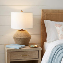 Load image into Gallery viewer, 22" Brown Novelty Bedside Lamp With Drum Shade
