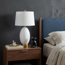 Load image into Gallery viewer, 27" Gold Novelty Table Lamp With Empire Shade
