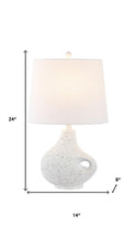 Load image into Gallery viewer, 24" White Gourd Table Lamp With Novelty Shade