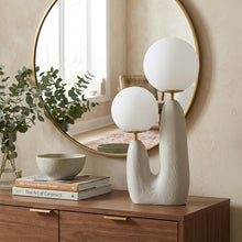 Load image into Gallery viewer, 18" Light Gray Globe Globe Lamp