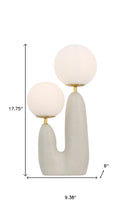 Load image into Gallery viewer, 18" Light Gray Globe Globe Lamp