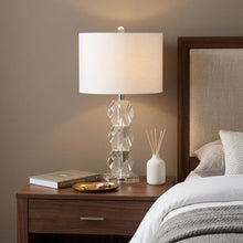 Load image into Gallery viewer, 26" Clear Novelty Table Lamp With Drum Shade