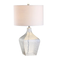 Load image into Gallery viewer, 26" Clear Gourd Table Lamp With Drum Shade