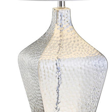 Load image into Gallery viewer, 26" Clear Gourd Table Lamp With Drum Shade