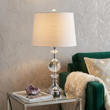 Load image into Gallery viewer, 26" Silver Urn Bedside Lamp With Empire Shade