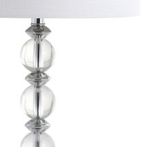 Load image into Gallery viewer, Set of Two 26" Silver Table Lamps With Drum Shades