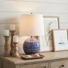 Load image into Gallery viewer, 21" Clear Novelty Table Lamp LED With Drum Shade