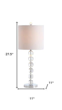 Load image into Gallery viewer, Set of Two 28" Silver Table Lamps With Drum Shades