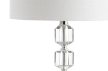 Load image into Gallery viewer, Set of Two 28" Silver Table Lamps With Drum Shades