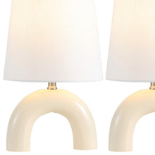 Load image into Gallery viewer, Set of Two 18" Clear Novelty Table Lamps With Empire Shades