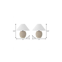 Load image into Gallery viewer, Set of Two 18" Clear Novelty Table Lamps With Empire Shades
