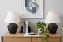 Load image into Gallery viewer, Set of Two 21" Clear Novelty Table Lamps With Empire Shades