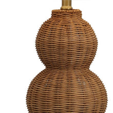 Load image into Gallery viewer, Set of Two 23" Clear Gourd Table Lamps With Empire Shades