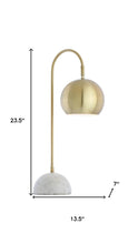 Load image into Gallery viewer, 24" White Novelty Table Lamp LED With Globe Shade