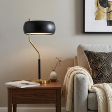 Load image into Gallery viewer, 23" Gold Novelty Table Lamp LED With Globe Shade