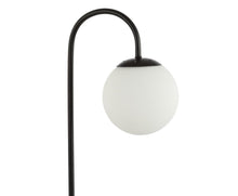 Load image into Gallery viewer, 18" Black Globe Arched Lamp With Globe