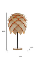Load image into Gallery viewer, 21" Natural And Black Novelty Table Lamp With Novelty Shade