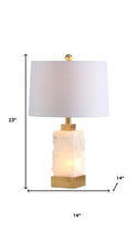 Load image into Gallery viewer, 23" Gold Novelty Table Lamp LED With Globe Shade