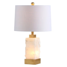Load image into Gallery viewer, 23" Gold Novelty Table Lamp LED With Globe Shade