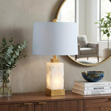 Load image into Gallery viewer, 23" Gold Novelty Table Lamp LED With Globe Shade