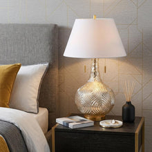 Load image into Gallery viewer, 31" Gold Novelty Table Lamp LED With Globe Shade