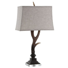 Load image into Gallery viewer, 30" Brown And Clear Novelty Table Lamp With Shade