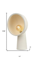 Load image into Gallery viewer, 18" Clear Geometric Table Lamp With Globe Shade