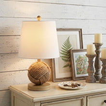 Load image into Gallery viewer, 18" Clear Novelty Table Lamp LED With Globe Shade