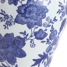Load image into Gallery viewer, 22" Navy Blue Gold And White Urn Table Lamp With Empire Shade