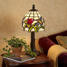 Load image into Gallery viewer, 12" Bronze Birds Novelty Tiffany Lamp With Bell Shade