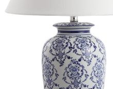 Load image into Gallery viewer, 26" White Novelty Table Lamp With Globe Shade