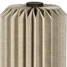Load image into Gallery viewer, 16" Natural Geometric Bedside Lamp With Cylinder Shade