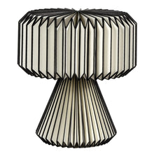 Load image into Gallery viewer, 13" Clear Geometric Table Lamp With Cylinder Shade