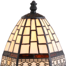 Load image into Gallery viewer, 12" Brown Mosaic Tile Novelty Tiffany Lamp With Empire Shade