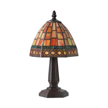 Load image into Gallery viewer, 12" Brown Novelty Tiffany Lamp With Bell Shade